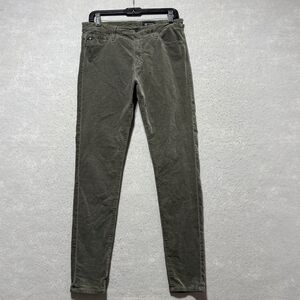 AG Adriano Goldschmied The Farrah Skinny 31 High Rise Corduroy Jeans Olive